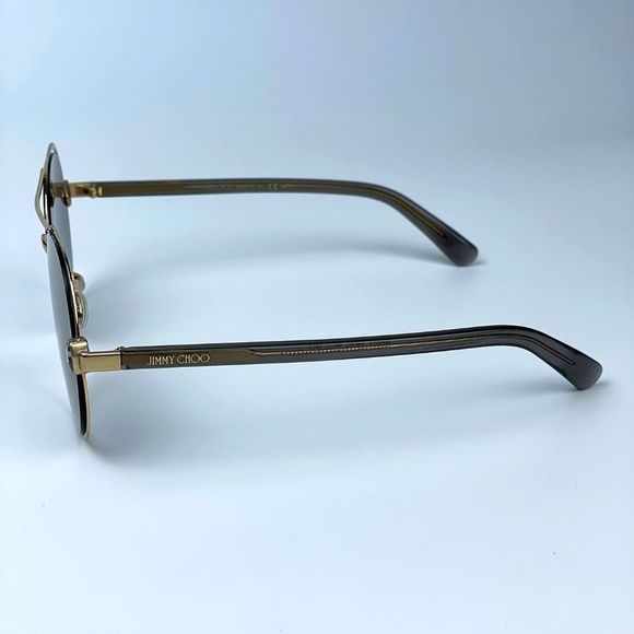 JIMMY CHOO SARAH/S 0RHL FQ Sunglasses Gold Grey Gold Oversized Aviator Women main image 4